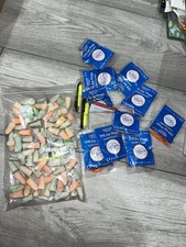 Bag Of New Ear Plugs - Foam and TPR Earplugs Corded Reusable