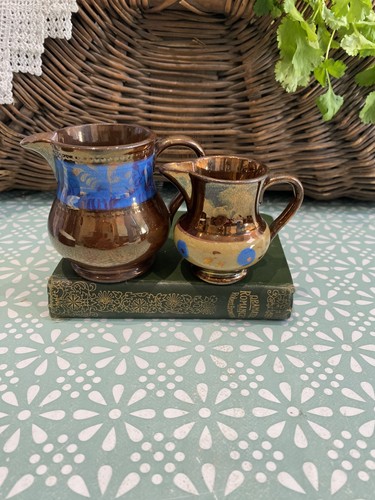 Antique jugs blue copper - x,