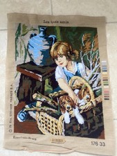 Completed French tapestry