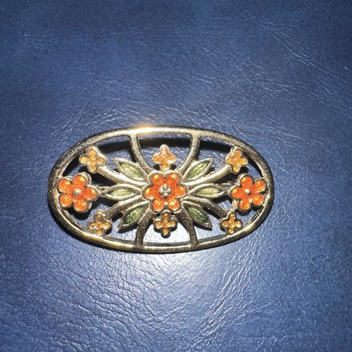 Vintage cloisonne avon brooch - cloisonne,