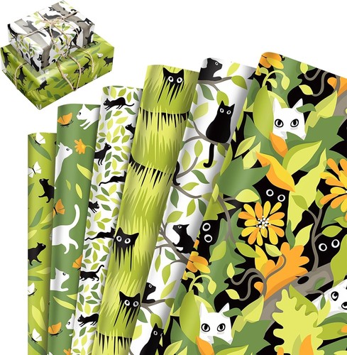 Sheets cat wrapping paper - wrapping,