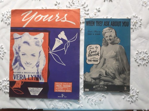 Yours sheet music for voice - music,