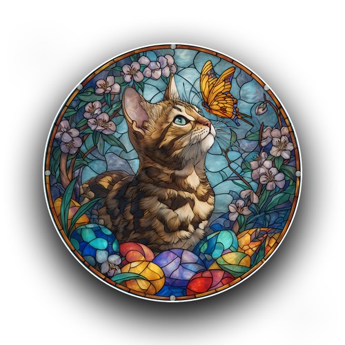 Bengal cat kitten easter - cat, eggs