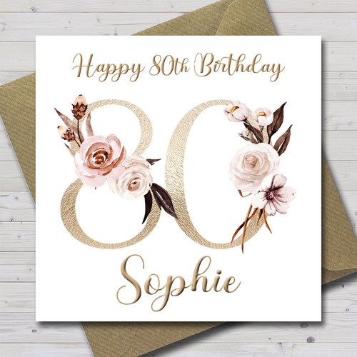 Personalised 80th birthday - personalised,