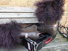 Hunter wellies Hunter boots  rubber boots  UK 7 40/41 mongolian sheep wool trims