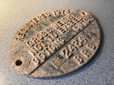 Railway Wagon Loco Plate -