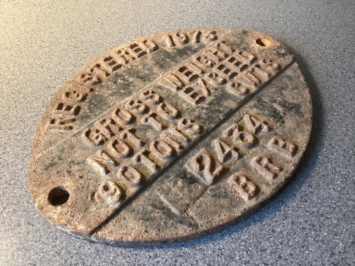 Railway wagon loco plate - railway,