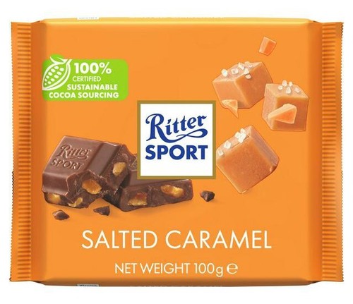 Ritter sport salted caramel - ritter,