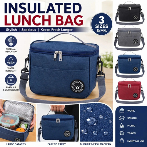 Large insulated lunch - insulated,