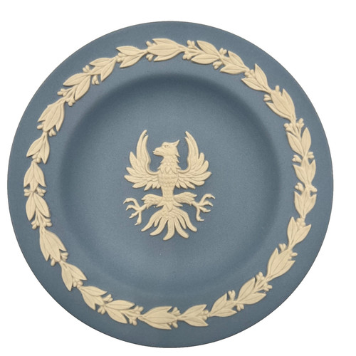 Wedgwood blue jasperware eagle - jasperware,