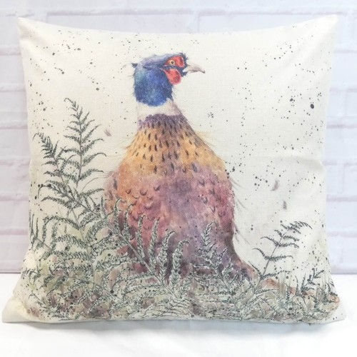 Pheasant cushion cover - cushion,