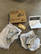 Non Concussive Basin Taps Pair