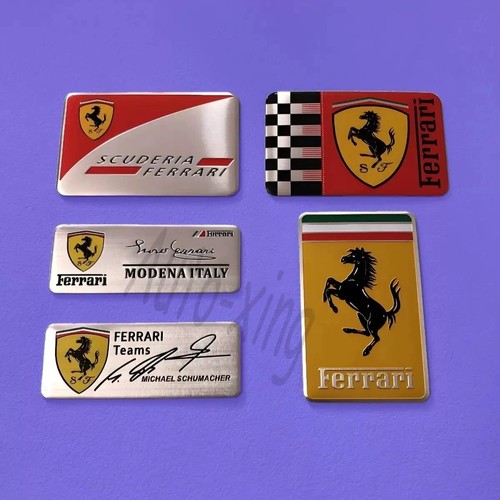 Ferrari horse metal emblem - horse,