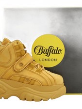 BUFFALO Women's Boots UK 5 Tan Leather with Other Platform