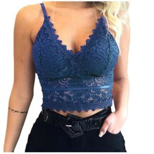 Womens Sexy Lace Bustier Crop