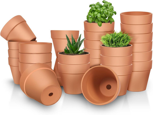 Inch terracotta clay pots - clay,