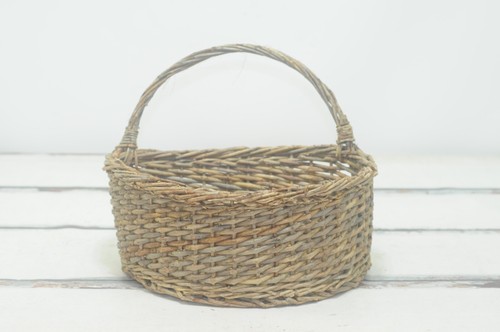 Vintage antique wicker basket - vintage/antique,