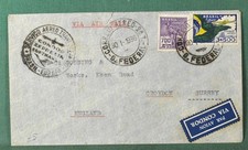BRAZIL cover Zeppelin Condor to England 1936 (Y190)