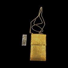 Vintage Gold Mesh Evening Bag