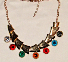 Multi colour crystal pendants - multi,
