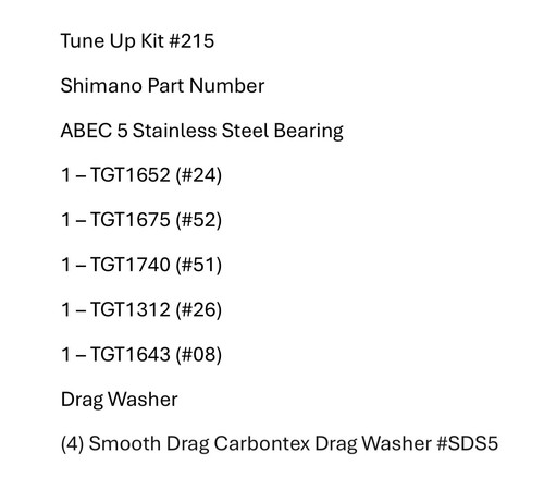 Tune kit 215 - tune, trinidad