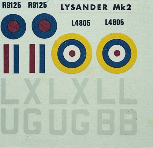 Decals westland lysander - decals,