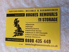 CARD;HUGHES REMOVALS;YORKSHIRE; YORK;ADVERTISING SERVICES 2005