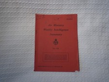 WW2 Secret RAF Air Ministry Weekly Intelligence Summary Journal 18 Dec 1943