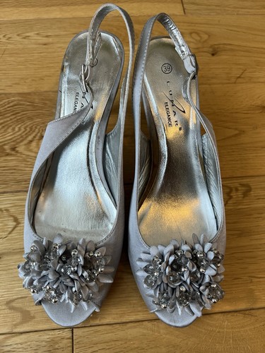 Lunar elegance silver open toe - silver,