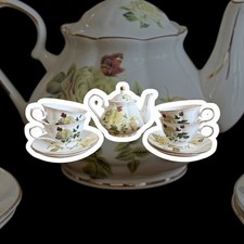 Elegant Teapot & Teacup Bone