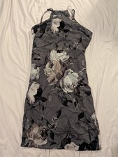 ASOS Women's Grey Floral Dress