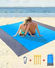 Beach Blanket, 210 x 200cm Picnic Blanket Extra Large Waterproof Beach Mat