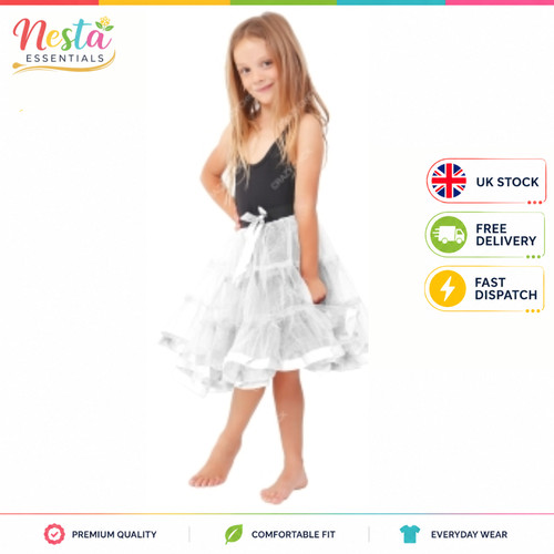 Girls white layer petticoat - 2,