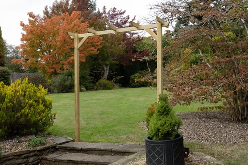 Modern wooden arch hanbury - modern,