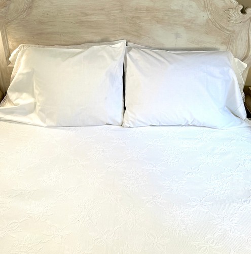 Antique edwardian white - white, cotton