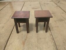 2x Dollhouse Antique / Vintage Wooden Desk units Room Furniture 