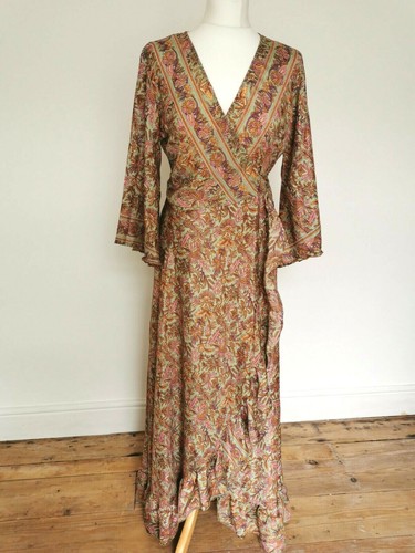 Maxi wrap dress s - 10, 12