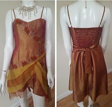 SPECIAL PARTY BRIDE'S MAIDE/PROM DRESS/UK,8,CHERLONE,ADJUSTABLE STRAPS,WORN ONCE