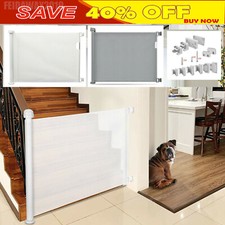 Retractable Baby Gates Kids Safety Gate Mesh Pet Dog Cat Security Barrier Stairs