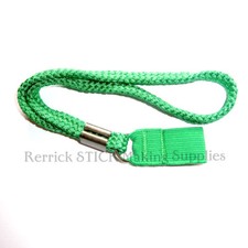 GREEN BRAIDED WRIST STRAP FOR WALKING STICKS / CANES