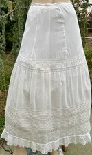 ANTIQUE EDWARDIAN WHITE COTTON