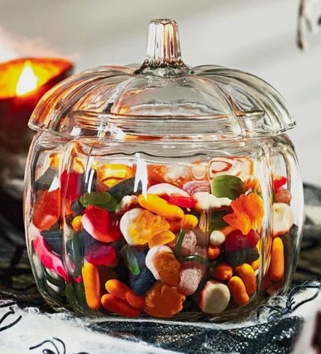 Pumpkin shaped orange clear - shaped, &