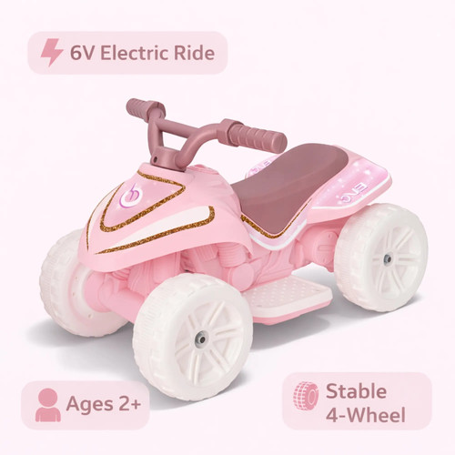 Pink kids electric - 6v,