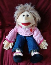 LIVING PUPPET PAULA FULL LENGTH BODY 25" SIGN LANGUAGE 65CM SOFT PLUSH FEMALE 