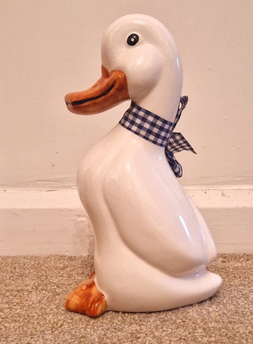Duck large white ceramic - large,