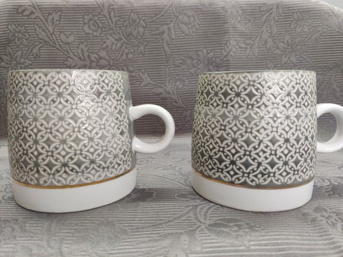 Dartington mugs grey - •,