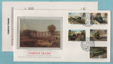 PPS Sothebys Silk No10  - Famous Trains 1985 GWR Bureau Postmark