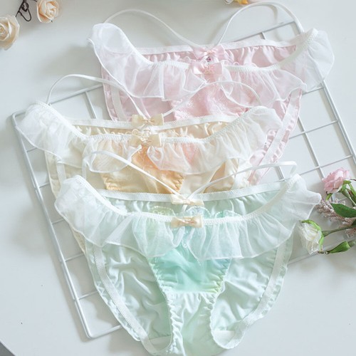 Lady girl lace ruffles - lace, briefs