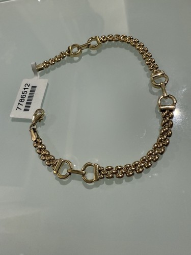 9ct yellow gold snaffle - yellow,