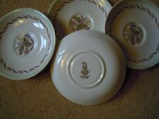 4 X LOVELY ROYAL DOULTON *WOODLAND D6338* TEA SAUCERS 1st QUALITY